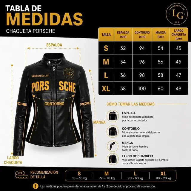 Chaqueta Dama Motera Porsche 🏁