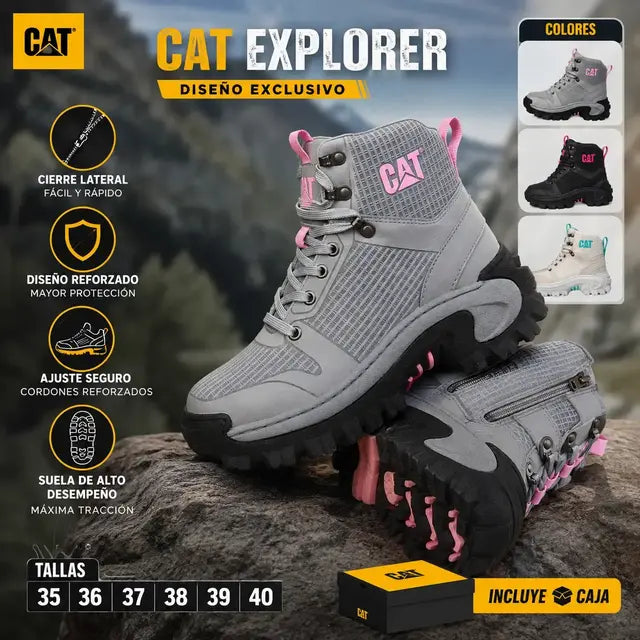 BOTA CAT EXPLORER DAMA +CAJA📦👸🏻