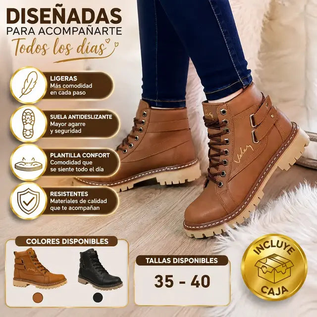 BOTA VÉLEZ DOBLE CORREA + CAJA