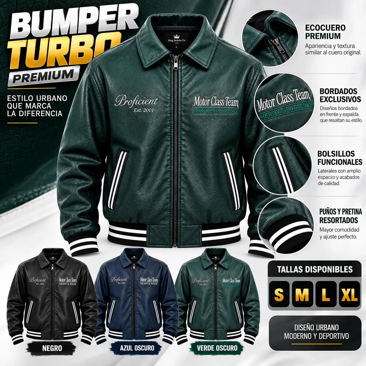 CHAQUETA HOMBRE BUMPER TURBO PREMIUM