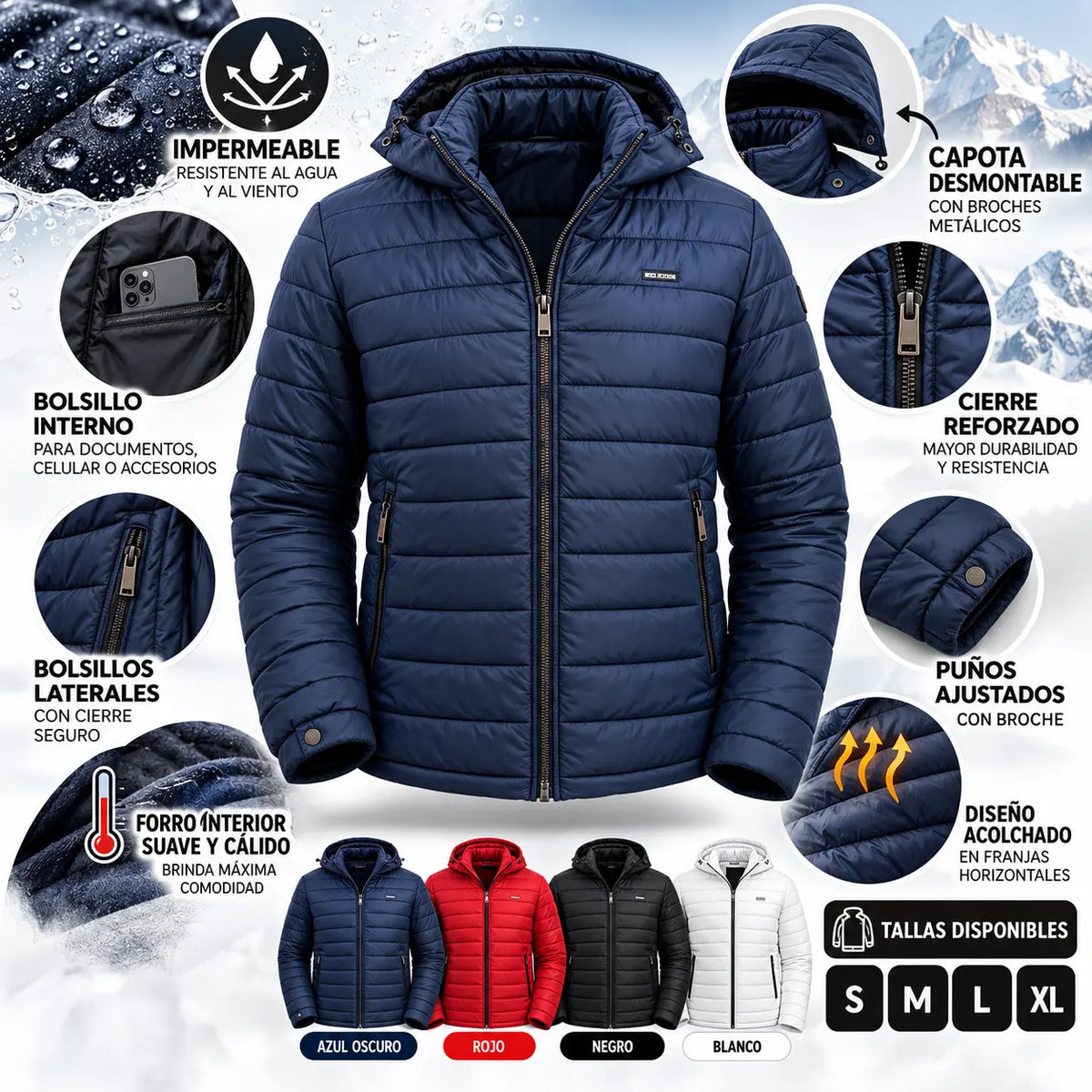 Chaqueta Impermeable Alaska – Hombre